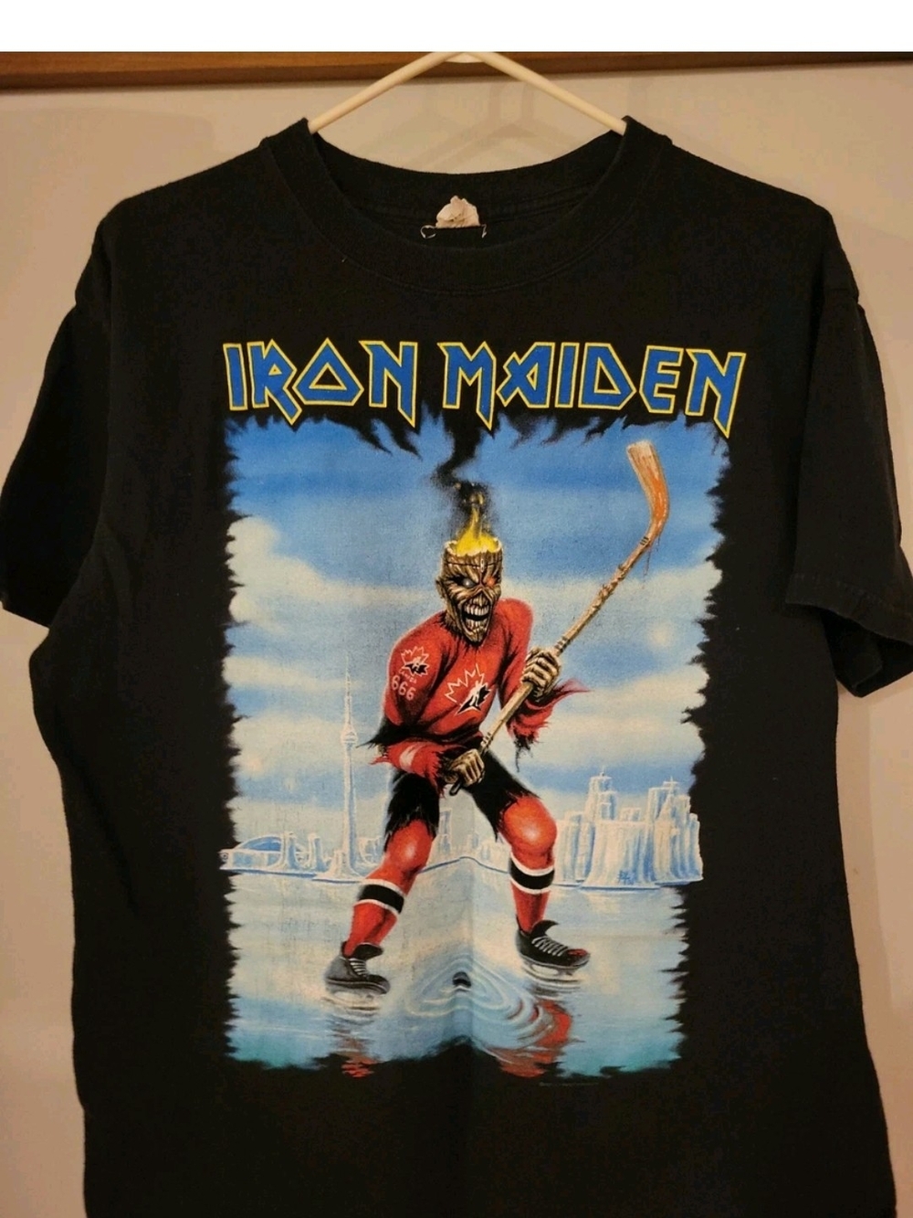 Iron maiden somewhere back in time 2008 Canadian  Tour T-shirt Rare